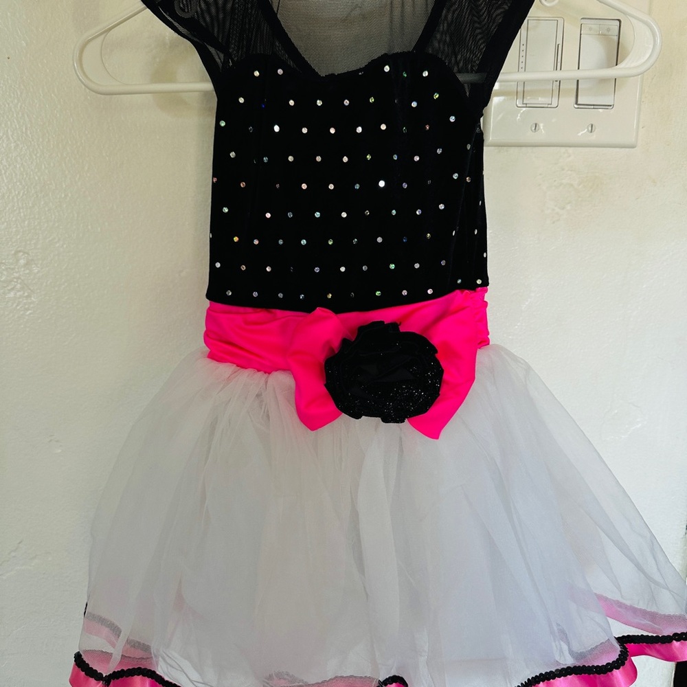 Revolution Black and White Polka Dot Dance Costume - Picture 3 of 8